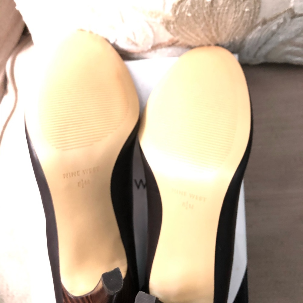 Brown Nine West pumps brand new in the box.